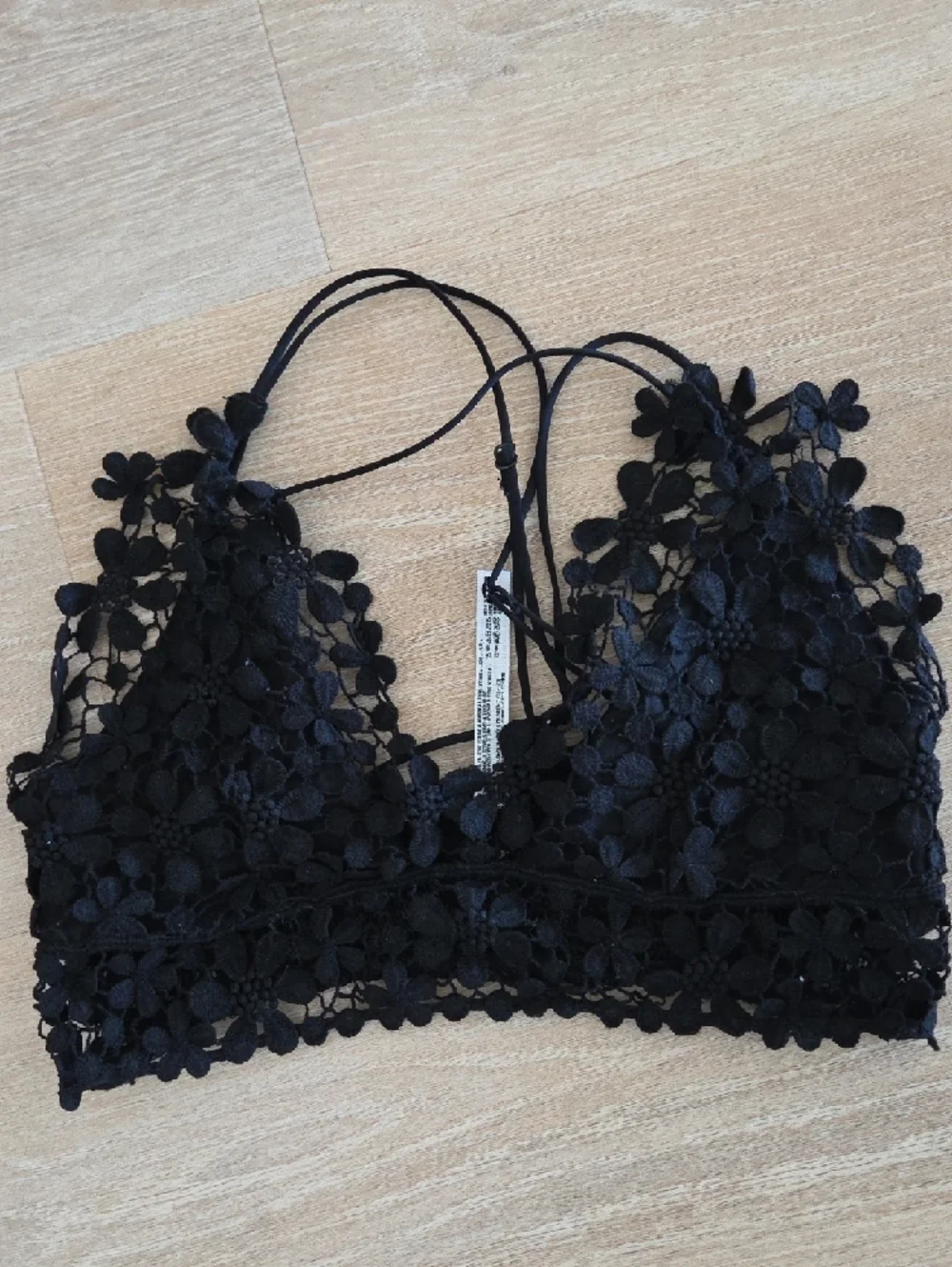 Free People Bralette Trio - Blue, Black, Grey - Picture 3 of 7